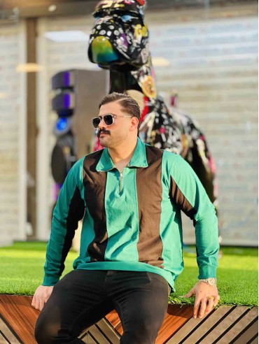 دورس یقه نیم زیپ کد 3366